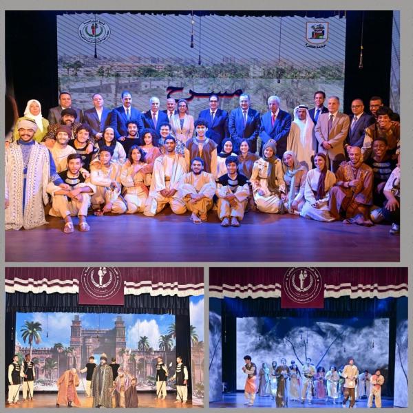 رئيس جامعة القاهرة يفتتح أعمال تطوير مسرح ومدرج كلية الزراعة