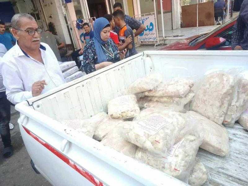 تموين بورسعيد: ضبط 3 أطنان دقيق مجهول و144 كجم دجاج فاسد