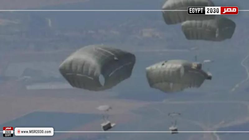 عملية إنزال جوي إنساني على قطاع غزة