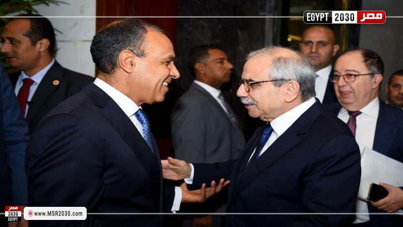 وزير الخارجية والهجرة وشئون المصريين بالخارج يستقبل رئيس الوزراء اللبناني