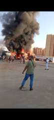 نشوب  حريق 4 سيارات نقل بجراج خلف مستشفى القرين بالشرقية