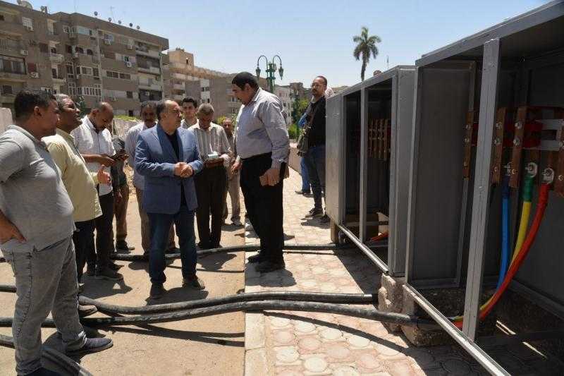محافظ أسيوط يتفقد أعمال رفع كفاءة الشبكة الكهربائية بالديوان العام ودار الضيافة