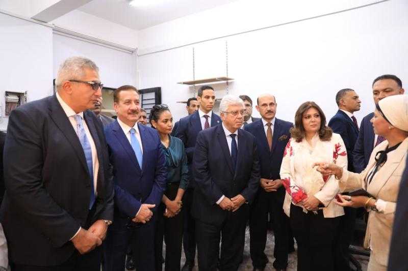 وزير التعليم العالي ومحافظ المنوفية ورئيس جامعة مدينة السادات يفتتحون عددًا من المشروعات التعليمية والصحية بجامعة مدينة السادات