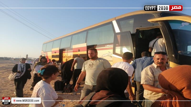 تسيير أتوبيسات لنقل ركاب قطار مطروح من موقع الحادث إلى القاهرة والإسكندرية