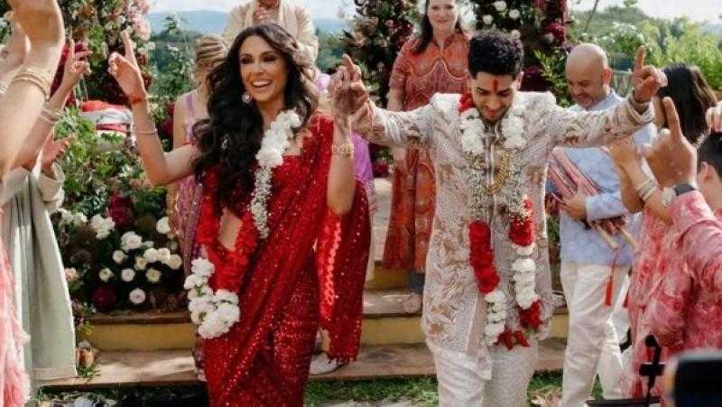 على الطريقة الهندوسية..مينا مسعود وإميلي شاه يحتفلان بزفافهما في قلب توسكانا