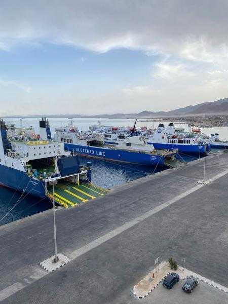 تداول 13 ألف طن و581 شاحنة بضائع عامة ومتنوعة بموانئ البحر الأحمر