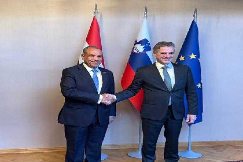 وزير الخارجية يلتقي رئيس وزراء سلوفينيا لبحث سبل تعزيز التعاون الثنائي