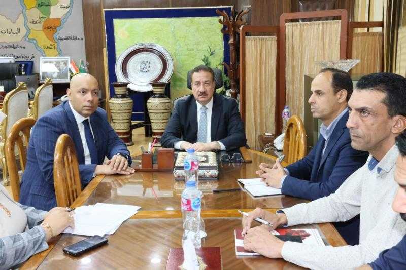 محافظ المنوفية يستعرض نسب إنجاز منظومة تقنين أراضي أملاك الدولة