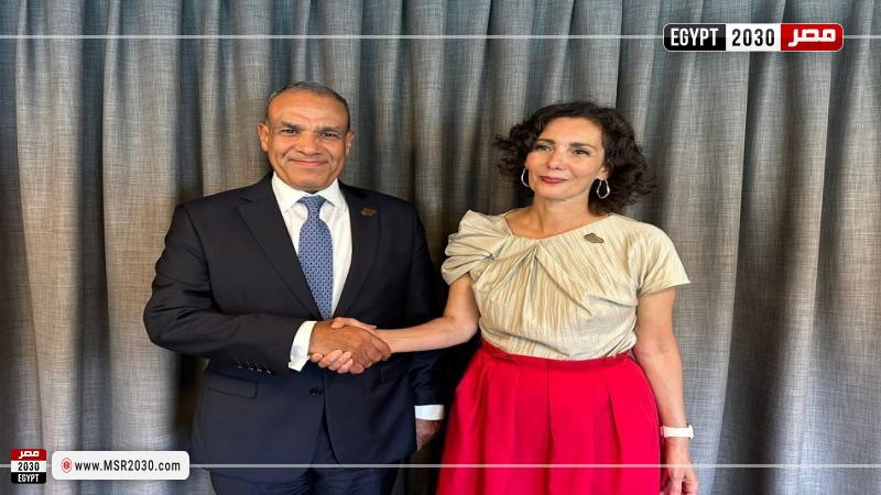 بدر عبد العاطي وزير الخارجية و المفوضة الأوروبية لإدارة الأزمات