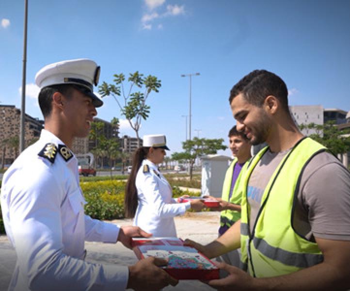 جانب من احتفال وزراة الداخلية