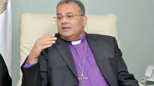 رئيس الطائفة الإنجيلية يشهد تنصيب القس موريس جابر بكنيسة شمس الدين بالمنيا