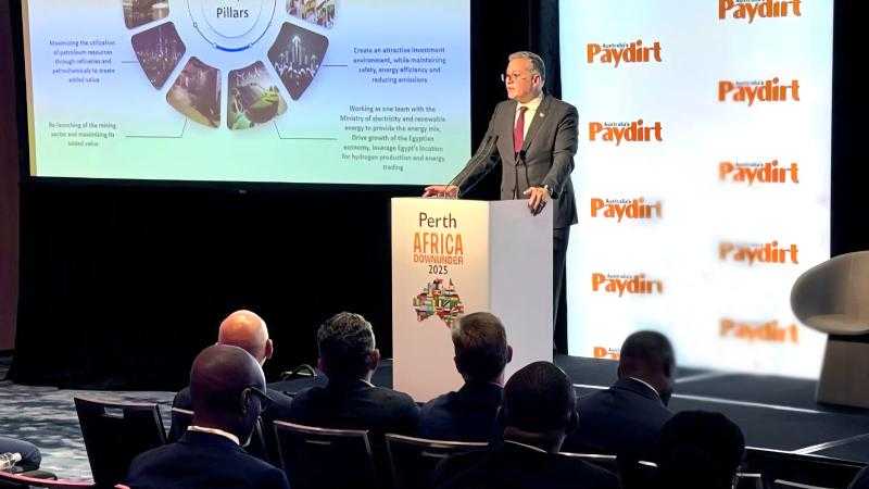 وزير البترول يلقى كلمةً في افتتاح اليوم الثاني للمؤتمر الإفريقي الأسترالي للتعدين والطاقة «Africa Down Under»