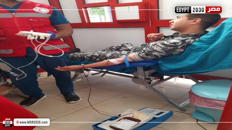 أمن الأقصر تنظم حملة للتبرع بالدم