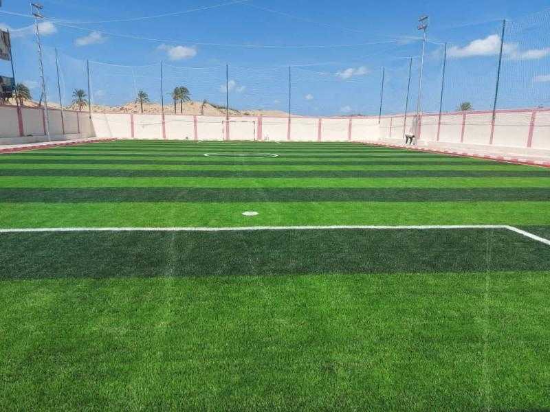 وزارة الشباب تُنهي أعمال تطوير وتجديد ملعب مركز شباب زغلول أبوزيد ببلطيم