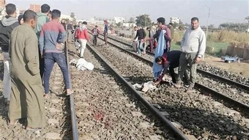 مصرع شاب في حادث اصطدام قطار بالعياط 