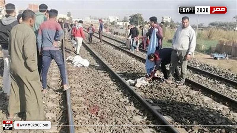 مصرع شاب في حادث اصطدام قطار بالعياط