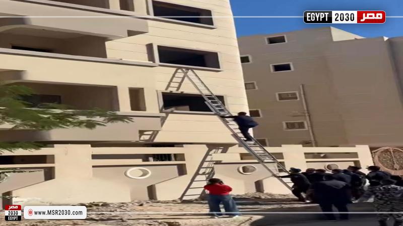 الأجهزة الأمنية تنقذ قطة محتجزة