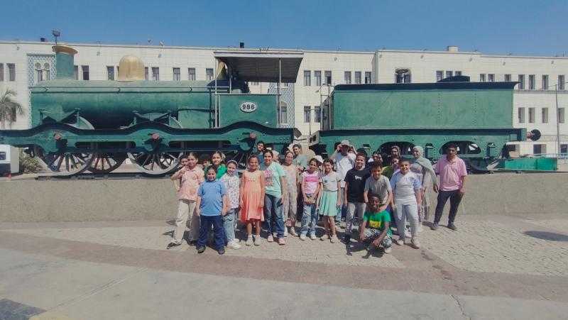 السكك الحديدية تواصل استقبال رحلات وزارة الثقافة بمتحف السكة الحديد بالقاهرة