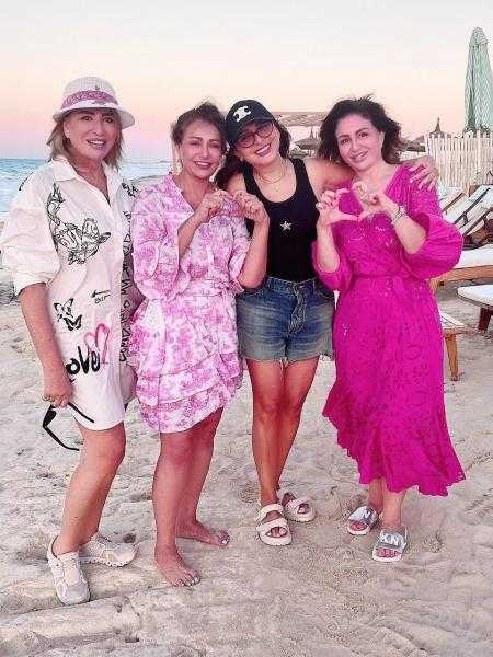 رفقة إلهام شاهين وليلى علوي..أحدث ظهور لأنغام بعد تعافيها من المرض