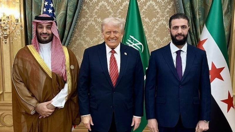 الشرع مع ترامب وولي العهد السعودي