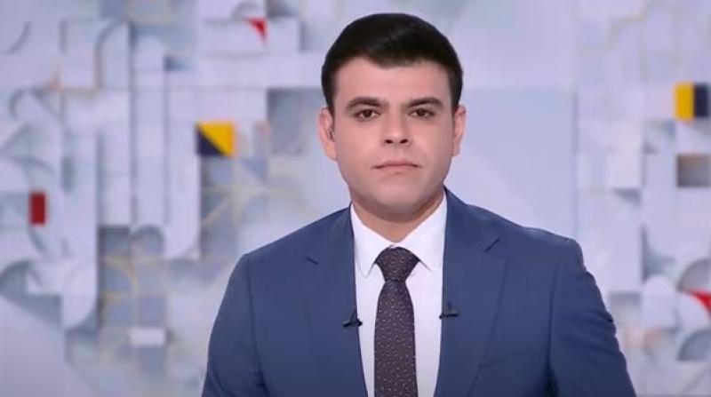 فيديو.. مذيع قناة الغد يفاجأ على الهواء بقصف منزل عائلته في مدينة غزة