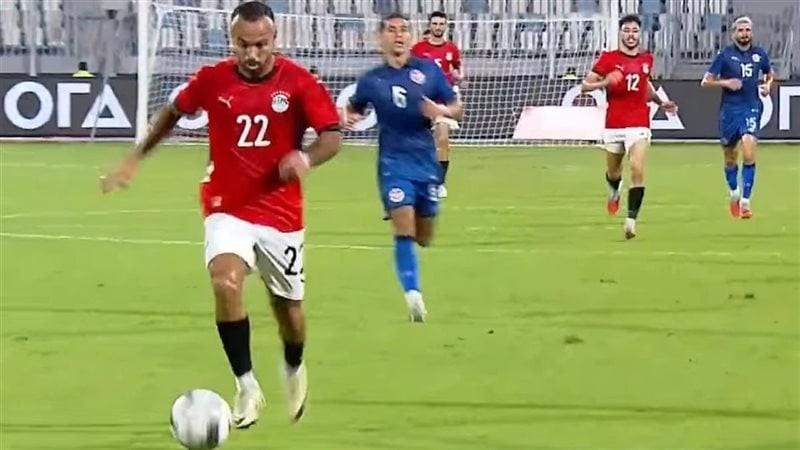 منتخب مصر الثاني يتقدم على تونس بهدف أفشة في الشوط الأول