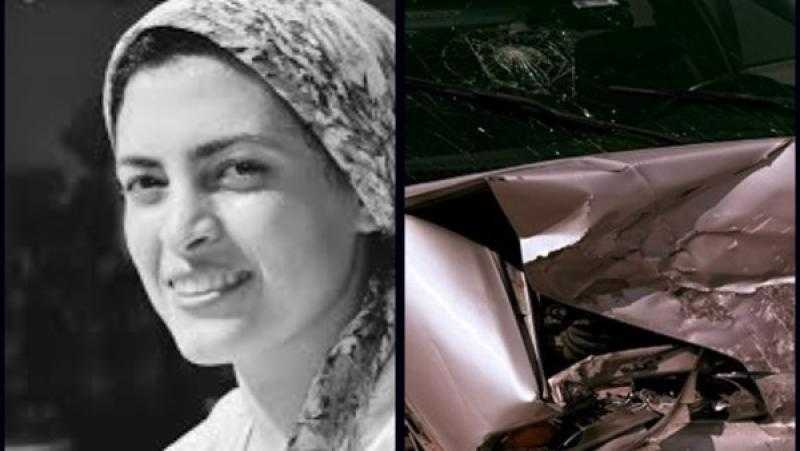 نجاة الفنانة التشكيلية مي عبدالله  من حادث سير مروع