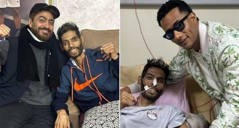 تامر حسني ومحمد رمضان مع إبراهيم شيكا 