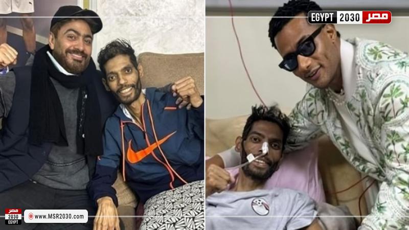 تامر حسني ومحمد رمضان مع إبراهيم شيكا