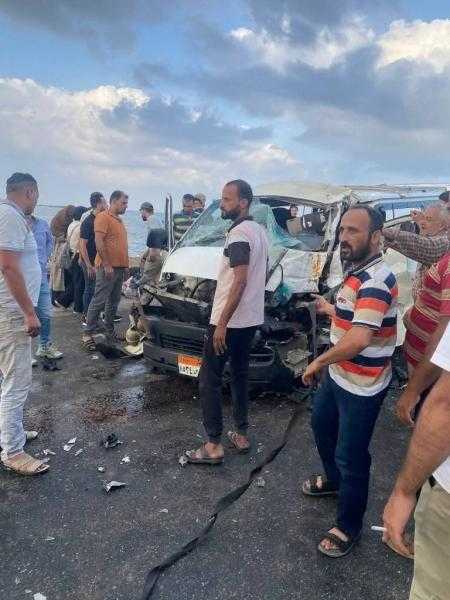 إصابة 6 أشخاص فى حادث تصادم سيارتين ببورسعيد