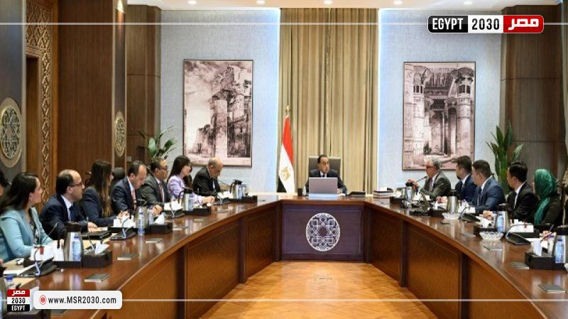 رئيس الوزراء يلتقي مسئولي شركة صن ريف سولار الصينية