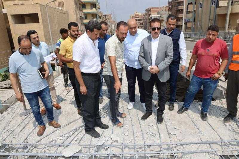 محافظ المنوفية يتفقد أعمال تطوير ورفع كفاءة مدخل الباجور البحري