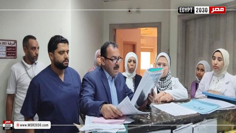 مرور مفاجئ لمدير إدارة الخدمات الطبية بالمؤسسةالعلاجية داخل مبرة المعادي