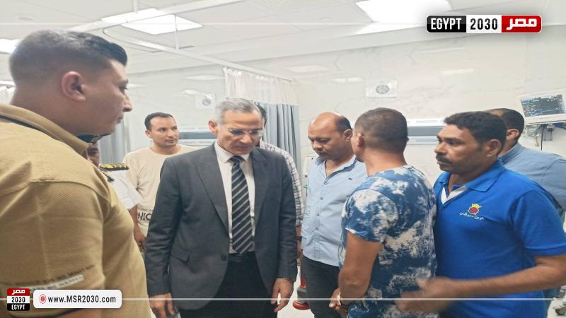 نقل المصابين الى المستشفى