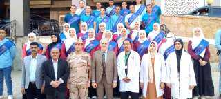 جامعة أسوان وقوات الدفاع الشعبي والعسكري يطلقان حملة للتبرع بالدم للمرة الثانية