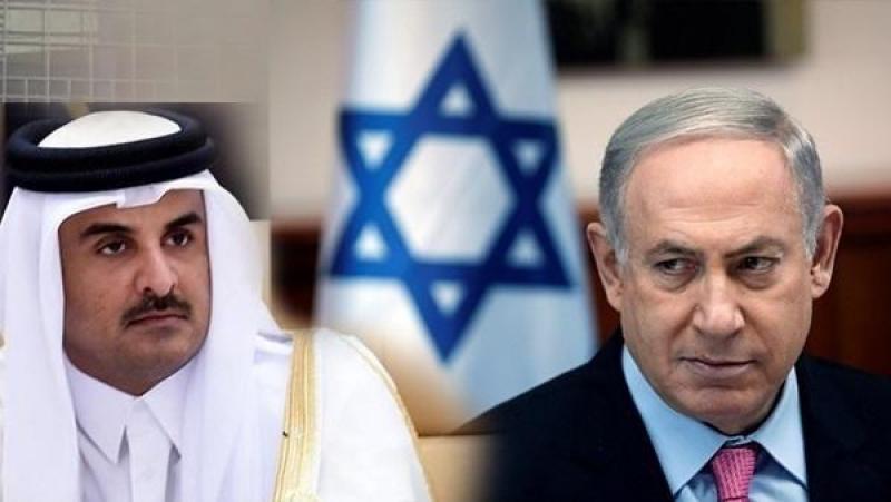 أمير قطر و نتنياهو