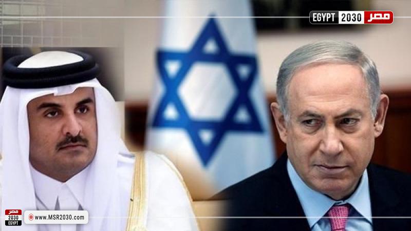 أمير قطر و نتنياهو
