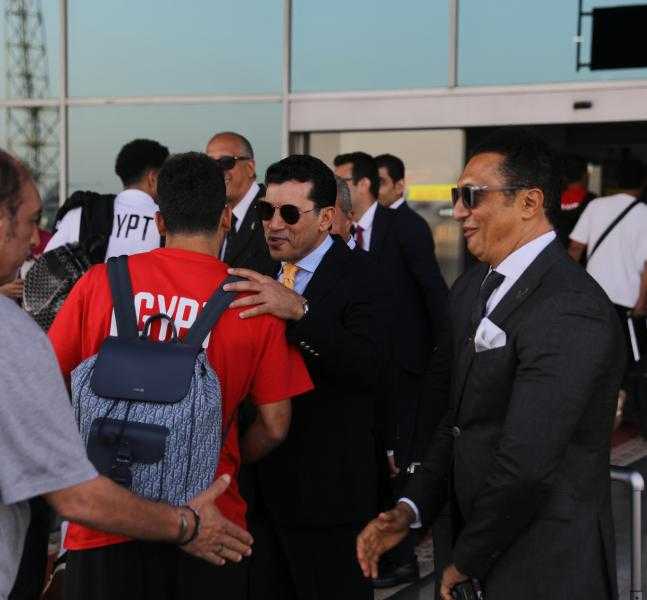 وزير الرياضة يستقبل بعثة منتخب مصر بعد العودة من بوركينا فاسو