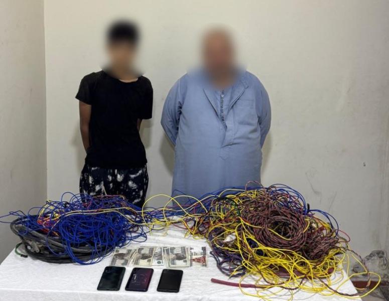 الأمن يكشف ملابسات فيديو لسرقة أسلاك كهربائية بالشرقية