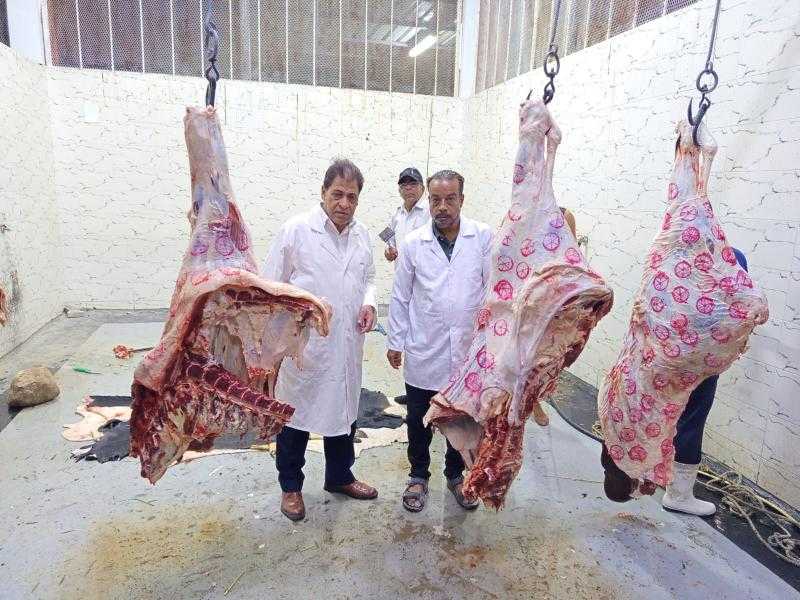 مدير مديرية الطب البيطري بالأقصر يتفقد المجازر ومحلات الجزارة بإسنا