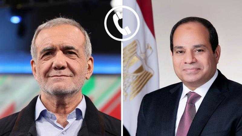 الرئيس السيسي يهنئ نظيره الإيراني على توقيع بلاده ووكالة الطاقة الذرية اتفاقًا للتعاون