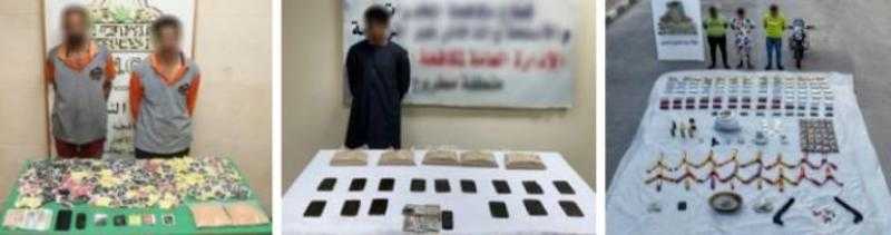 ضبط  تشكيل عصابي بحوزته مخدرات بـ53 مليون جنيه بالقاهرة والسويس ومطروح