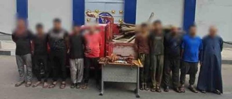 أمن القاهرة يضبط لصوص سرقة الهواتف والكابلات الكهربائية