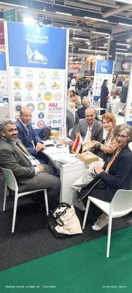 جامعة المنصورة تعزز شراكاتها الدولية في مؤتمر ومعرض التعليم الدولي بالسويد