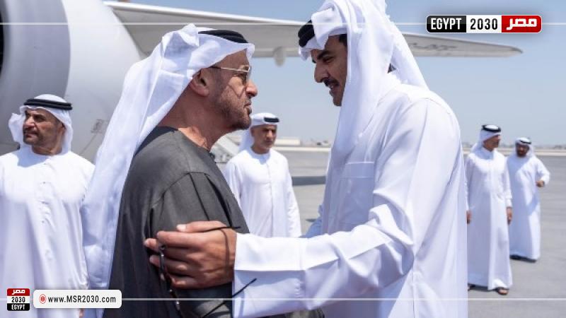 أمير قطر ورئيس الإمارات