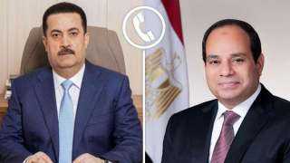 الرئيس السيسي يتلقى اتصالا هاتفيًا من رئيس وزراء العراق