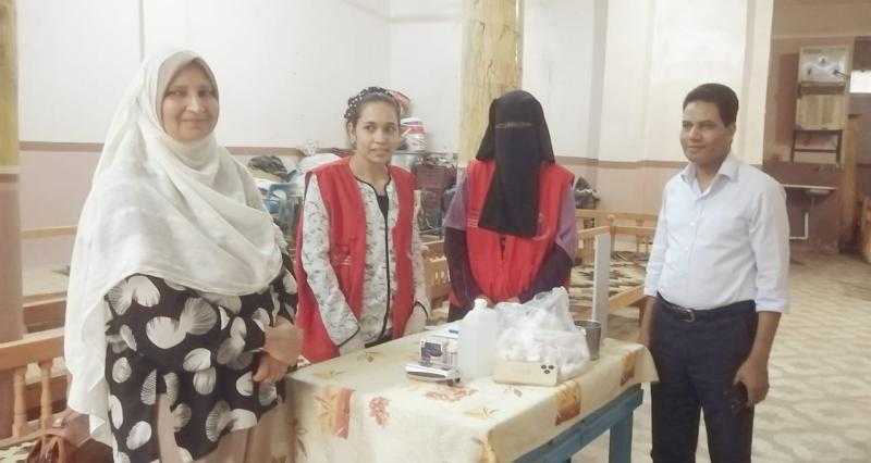 وكيل وزارة الصحة بالأقصر يتابع أعمال المبادرة الرئاسية 100 يوم صحة بمركز البياضية