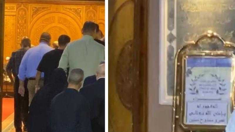 بدء عزاء الفنان عمرو ممدوح ستين في مسجد الشرطة بالشيخ زايد