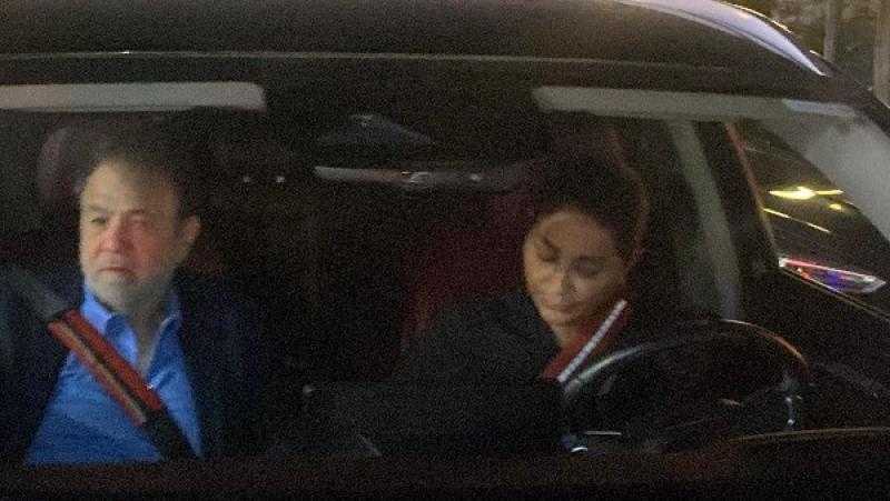 أول ظهور لوفاء عامر بعد الحكم بحبس ابنة مبارك