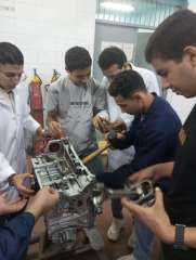 طلاب برنامج تكنولوجيا الأوتوترونكس بجامعة الدلتا التكنولوجية يواصلون التدريب الصيفى بالمركز الكورى للسيارات بشبرا